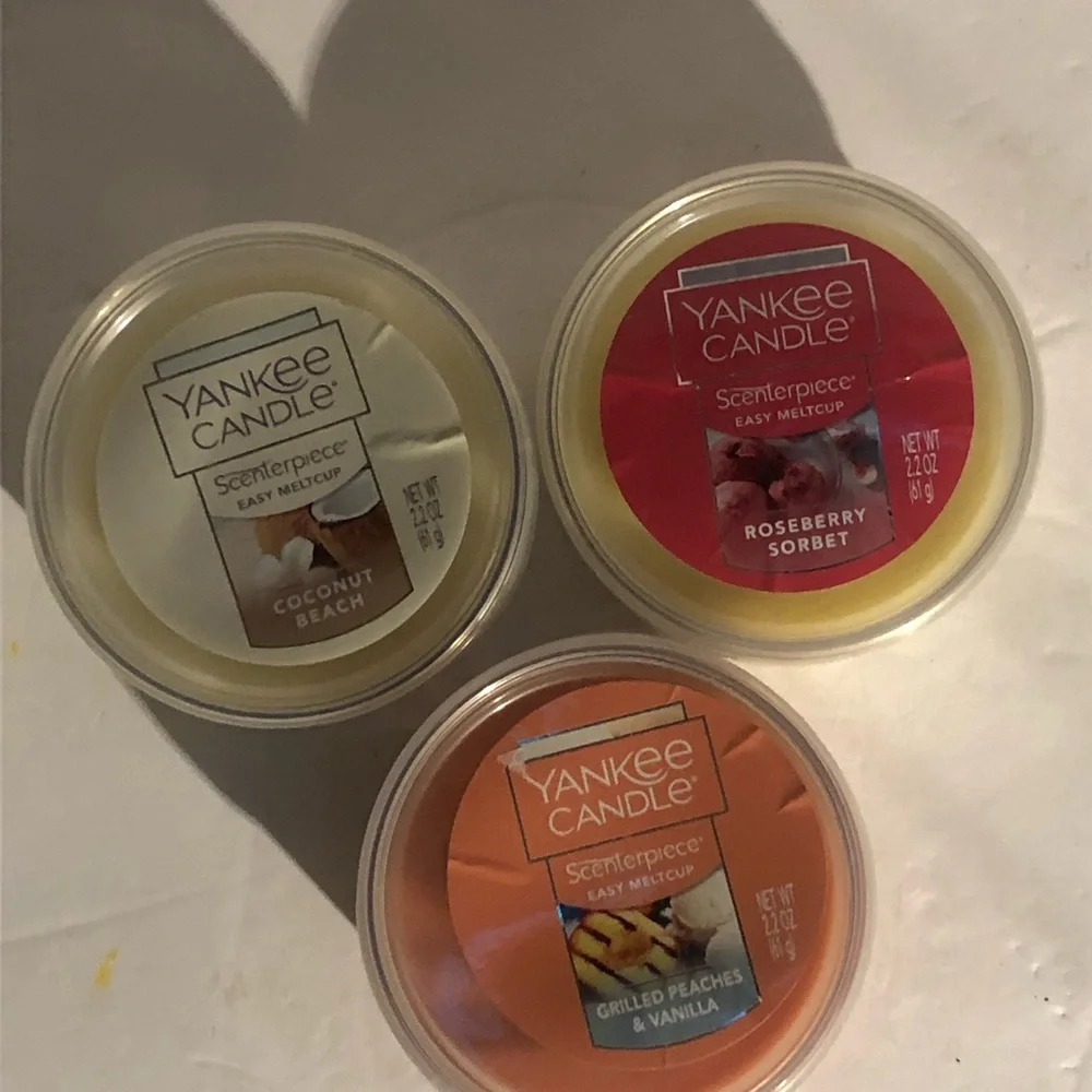 3 Yankee Candle Scenterpiece Easy MeltCup